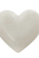 White Marble Heart, Large