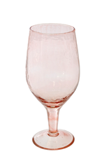 6.25" Valdes Wine Glass, Pink