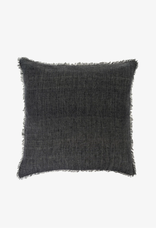 Lina Linen Pillow, Coal 24x24