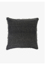 Lina Linen Pillow, Coal 24x24