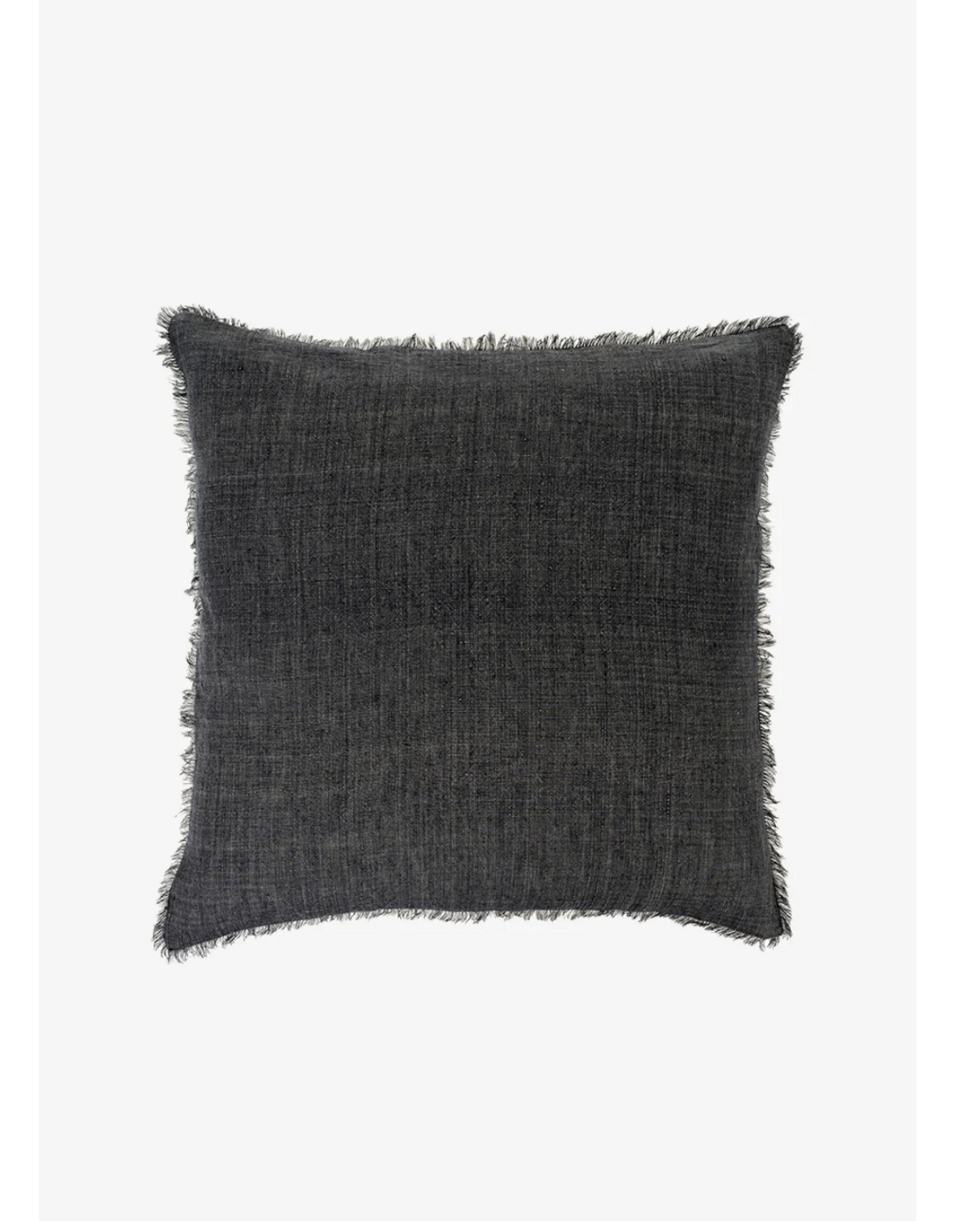 Lina Linen Pillow, Coal 24x24