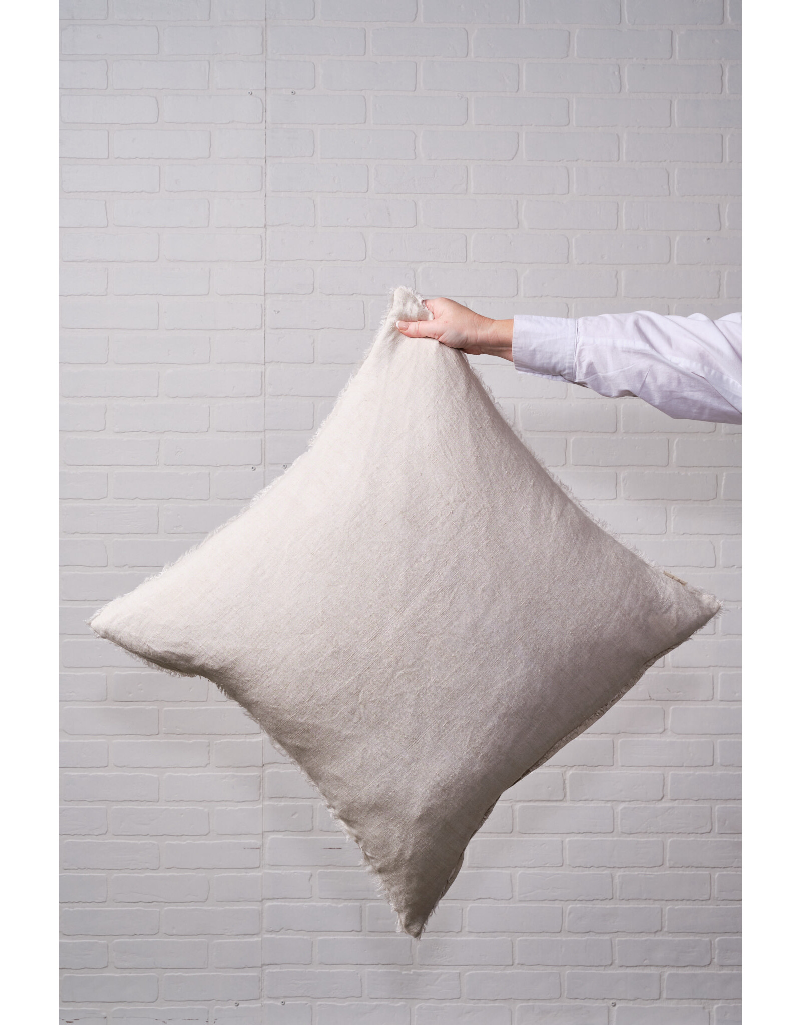 Lina Linen Pillow, Chambray