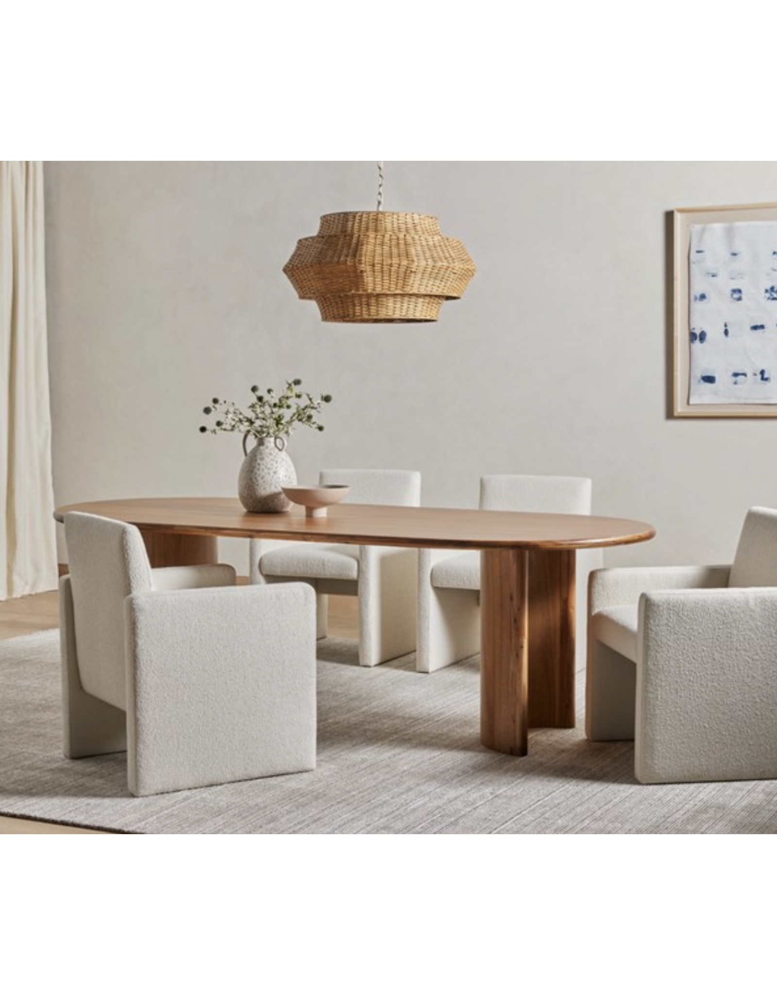 Kima Dining Chair in Fayette Cloud