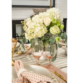 7.25" Valdes Wine Glass, Pink
