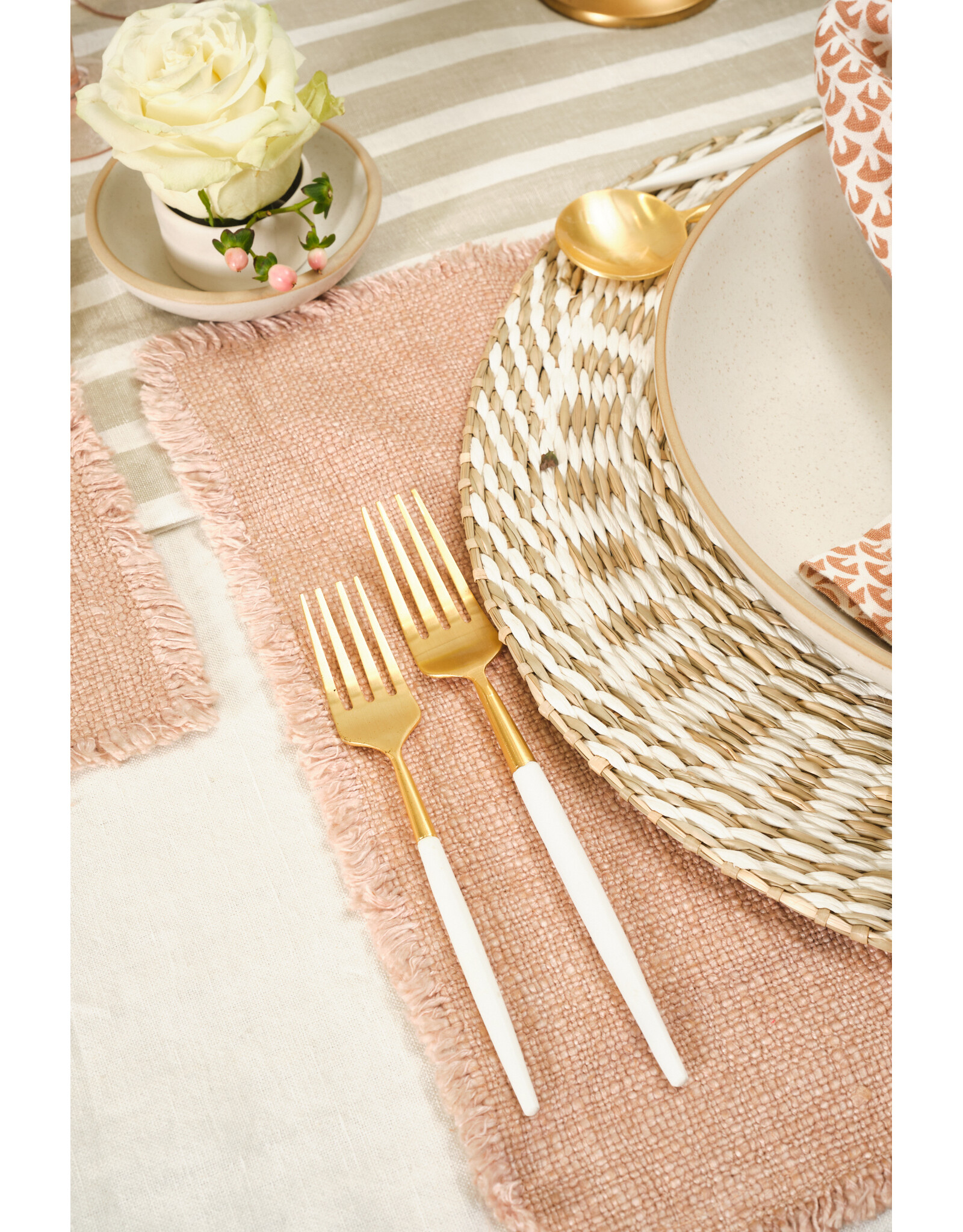 White & Gold Flatware