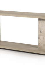 Darian Console Table, White Mahogany