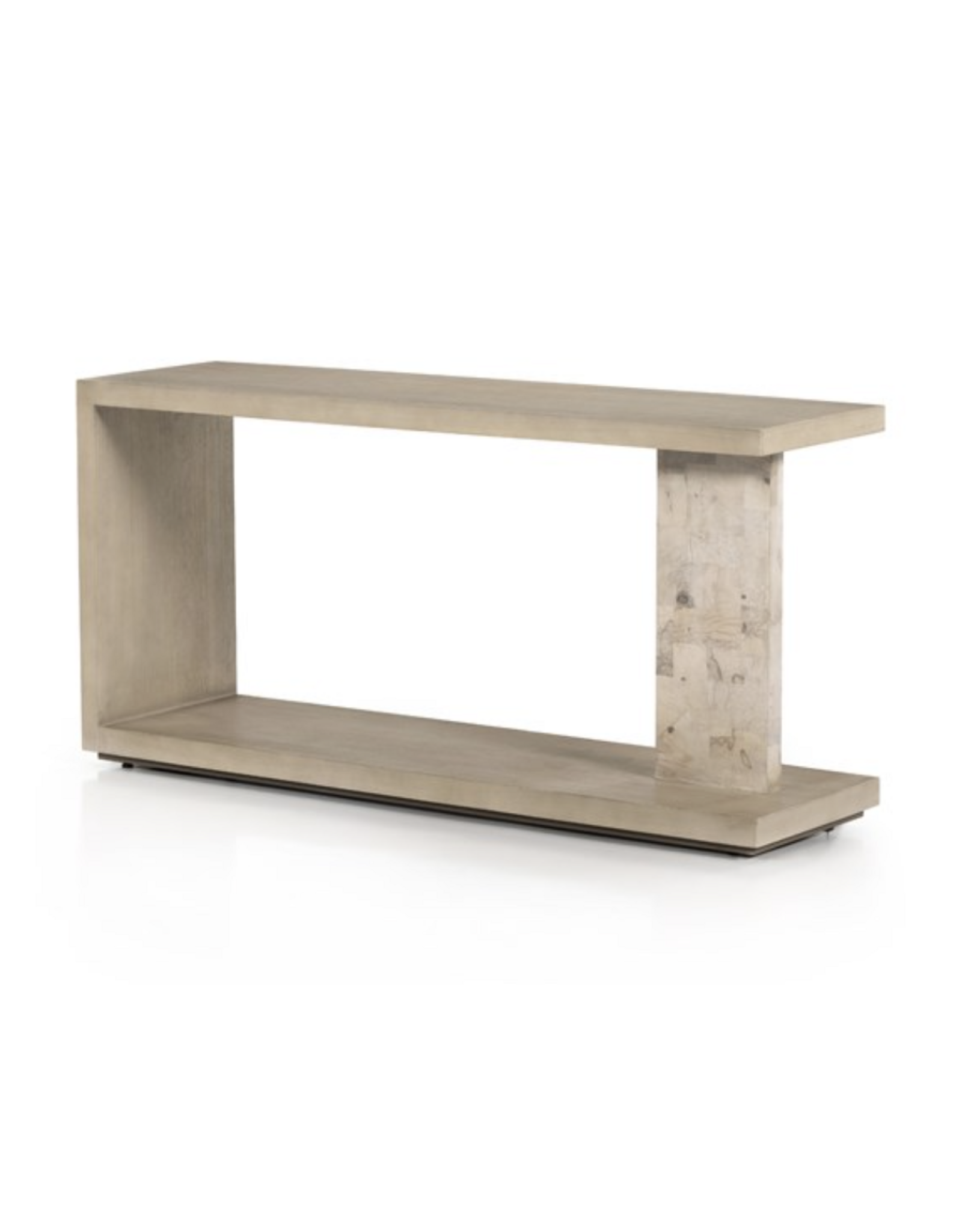 Darian Console Table, White Mahogany