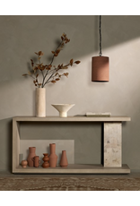 Darian Console Table, White Mahogany