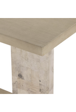 Darian Console Table, White Mahogany