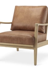 Raeleigh Tan Faux Leather Accent Chair