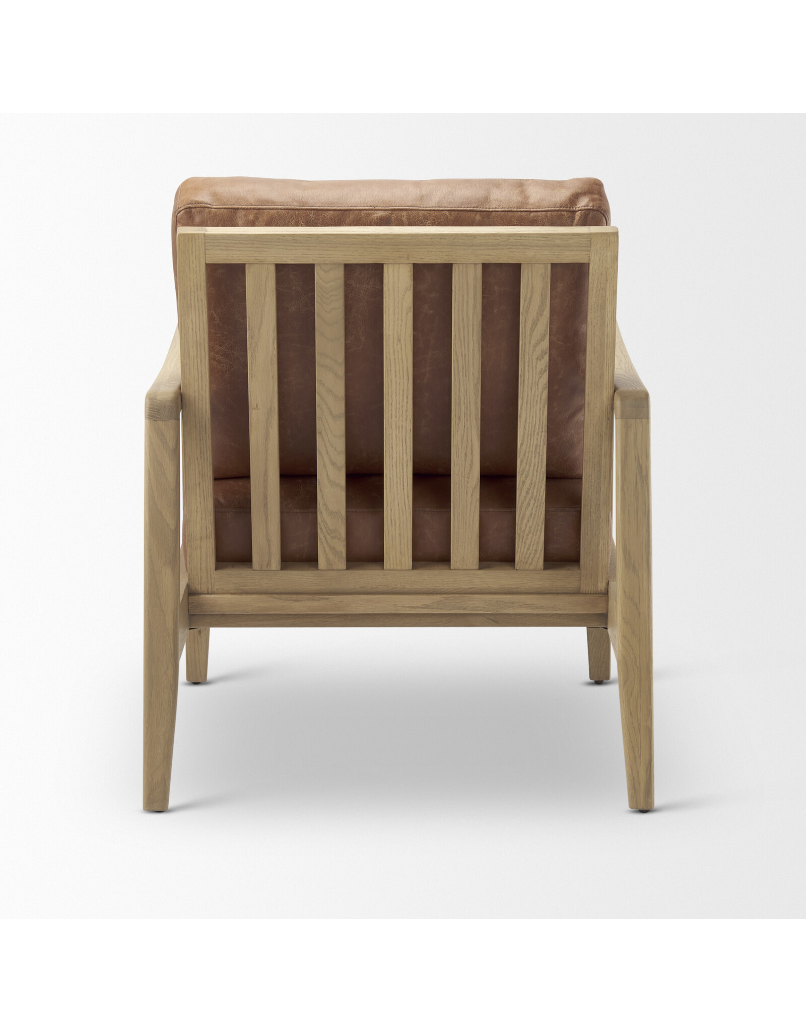 Raeleigh Tan Faux Leather Accent Chair