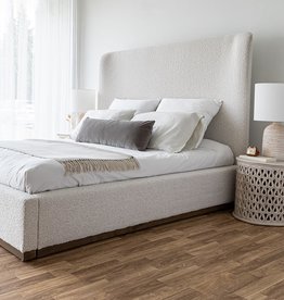 Faye King Bed, Off White