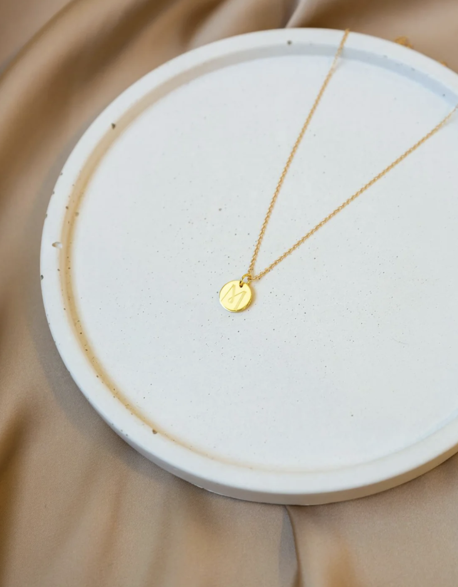 14k Gold Initial Necklace