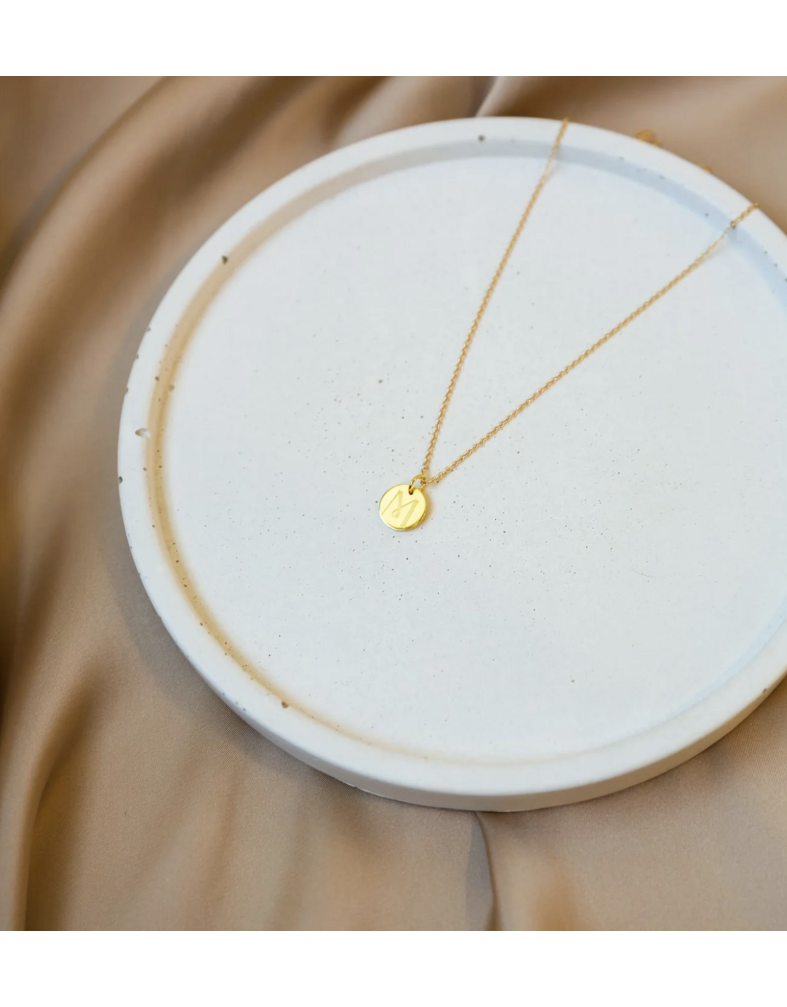 14k Gold Initial Necklace