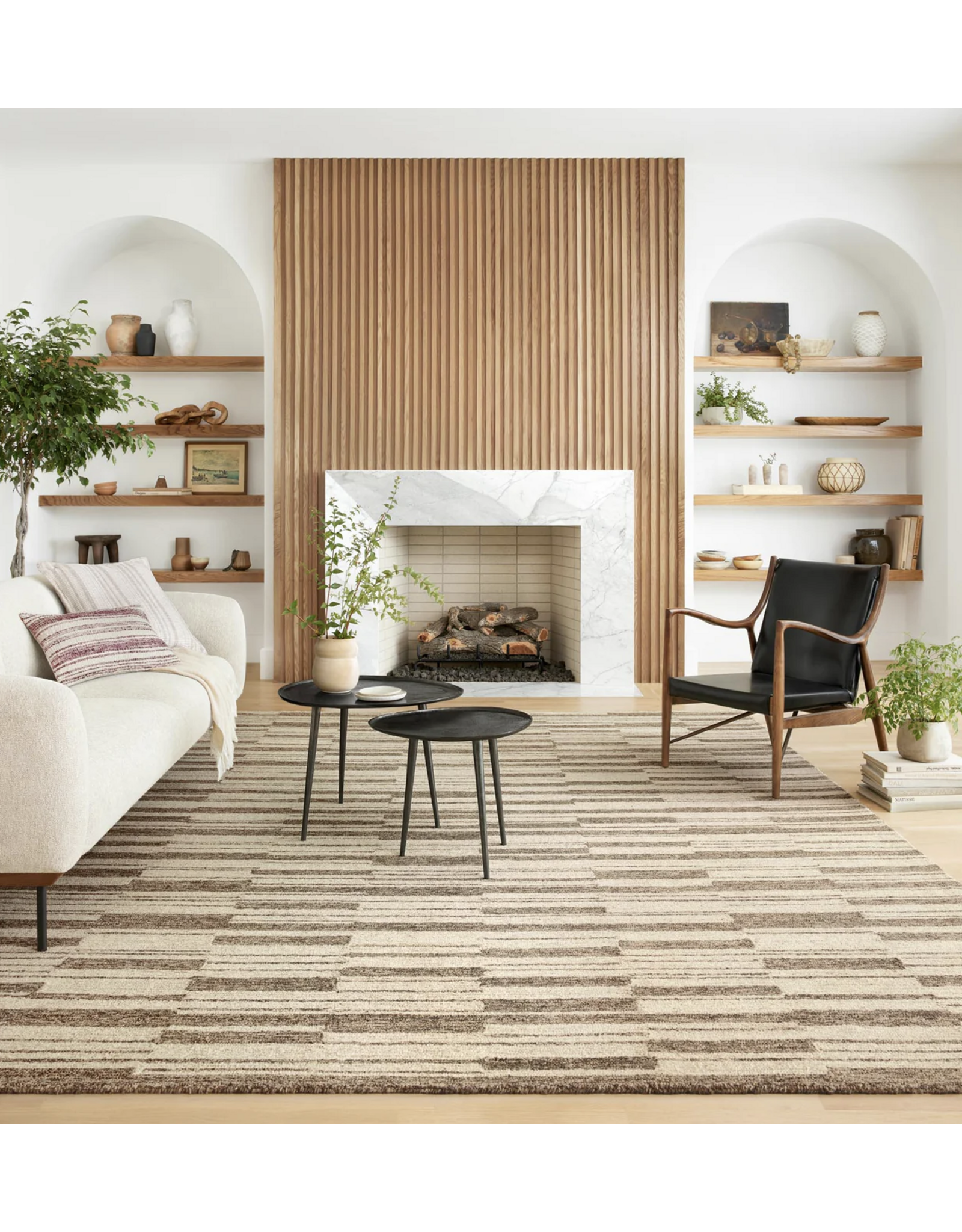 Chris Loves Julia x Loloi Polly Rug POL-04 - Beige/Tobacco