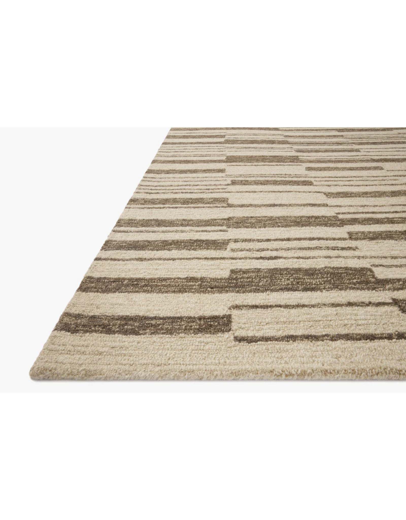 Chris Loves Julia x Loloi Polly Rug POL-04 - Beige/Tobacco