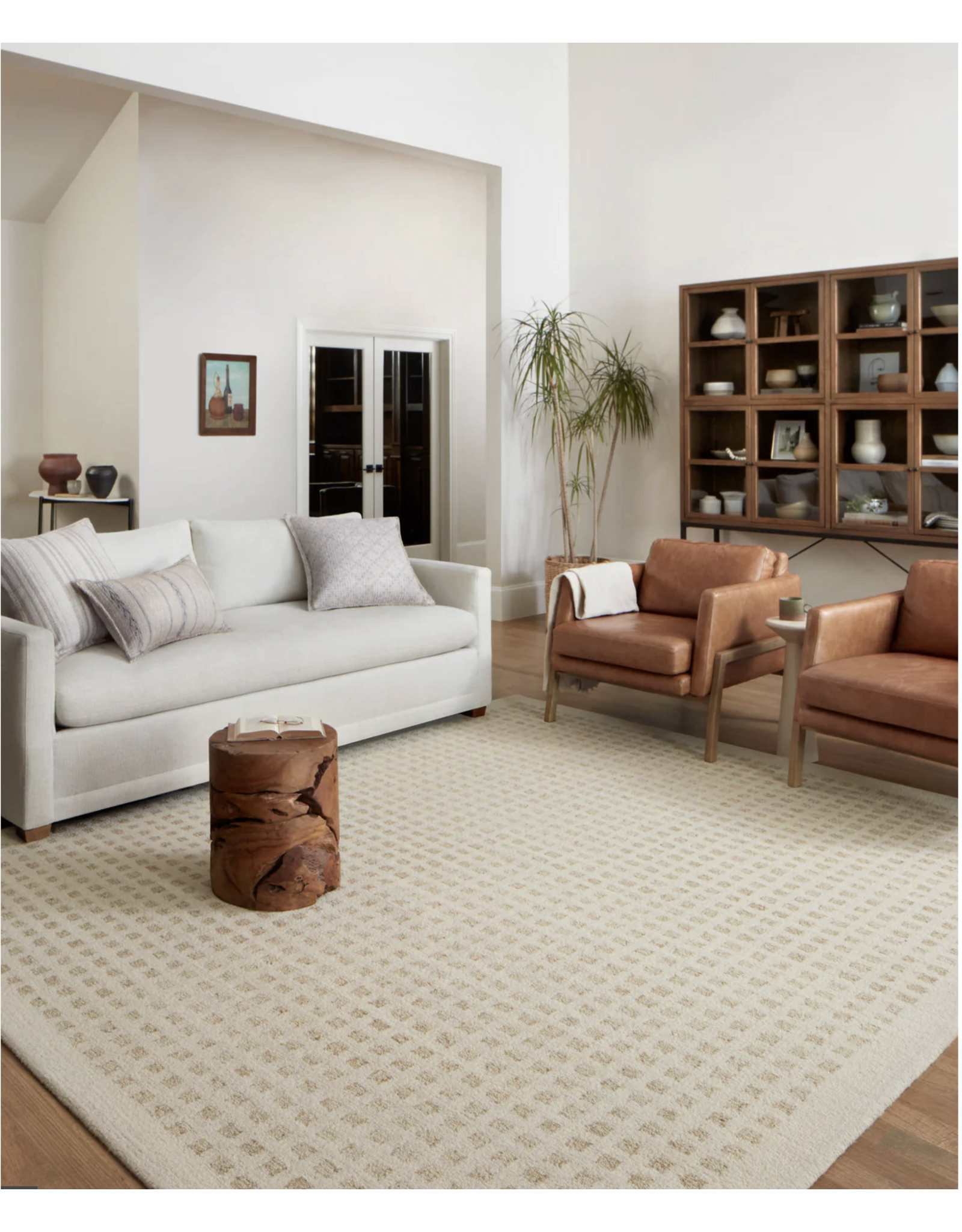 Chris Loves Julia x Loloi Polly Rug POL-01 - Ivory/Natural
