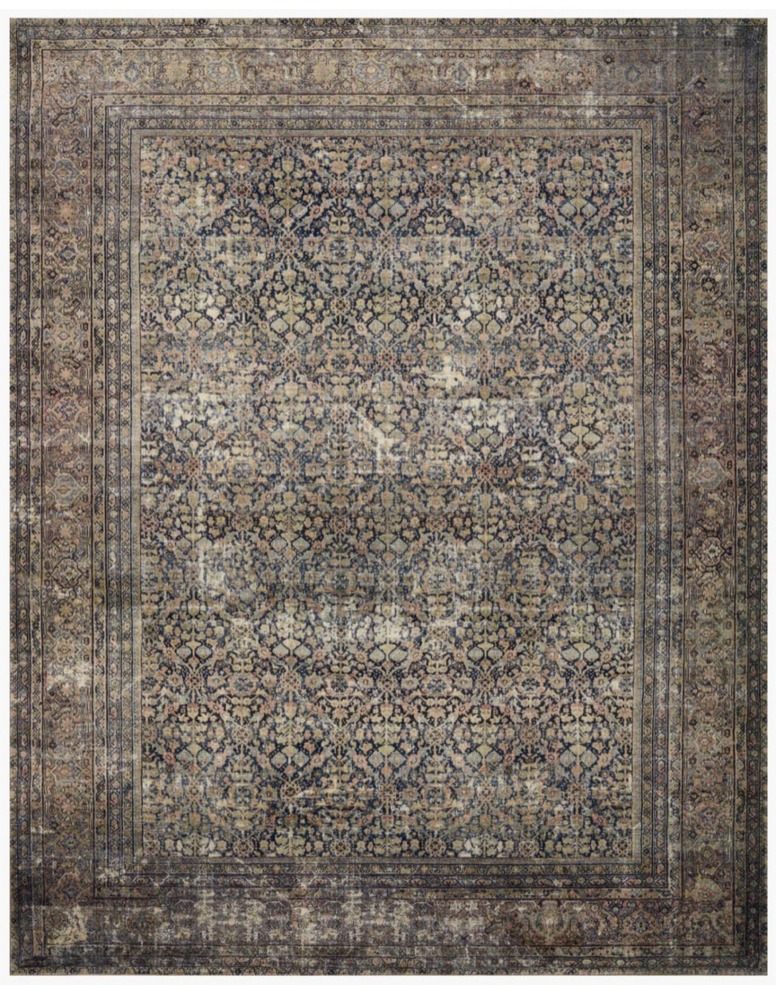 Amber Lewis x Morgan Rug MOG-03 Denim/Multi