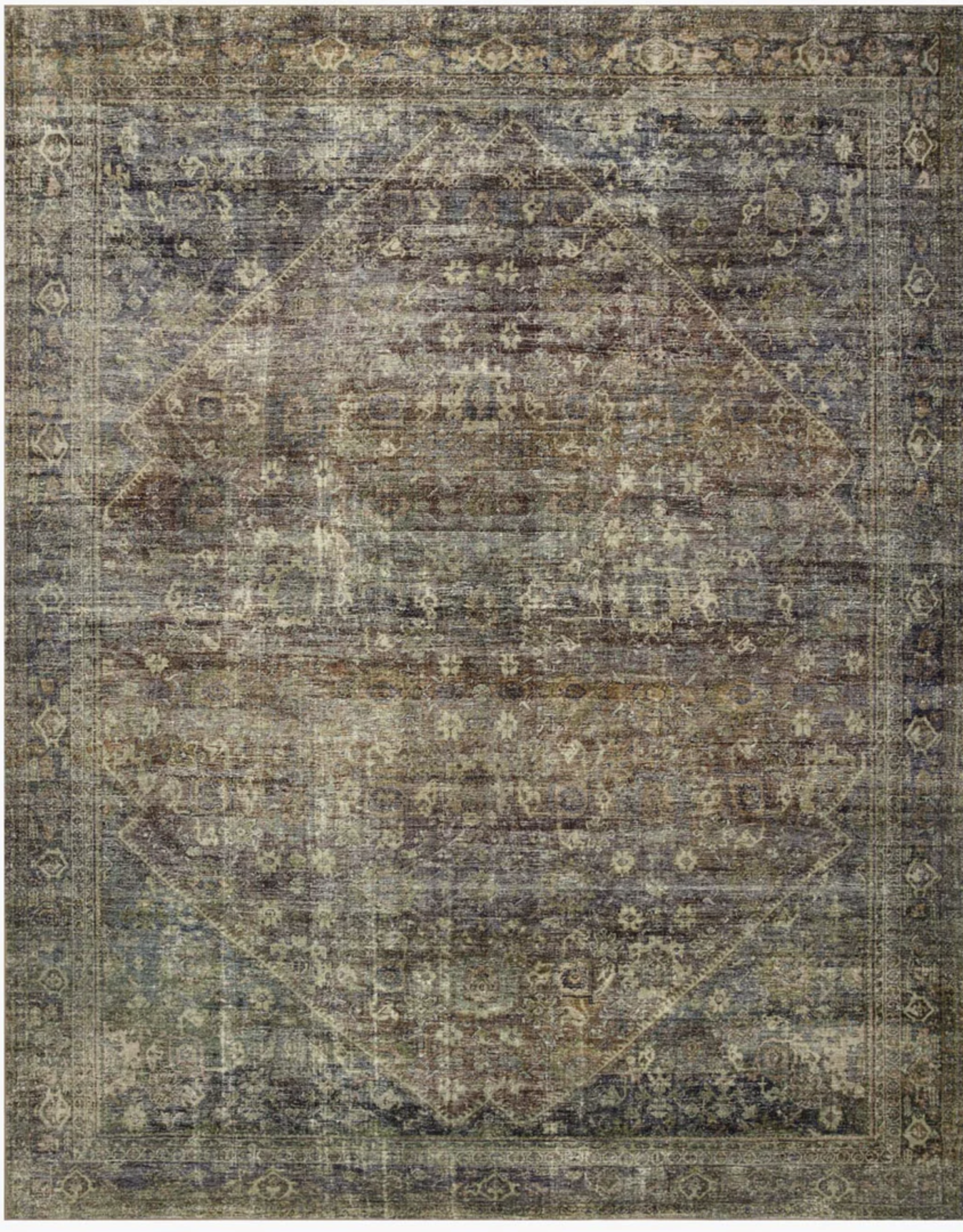 Amber Lewis x Loloi Morgan Rug MOG-05 Spice/Lagoon