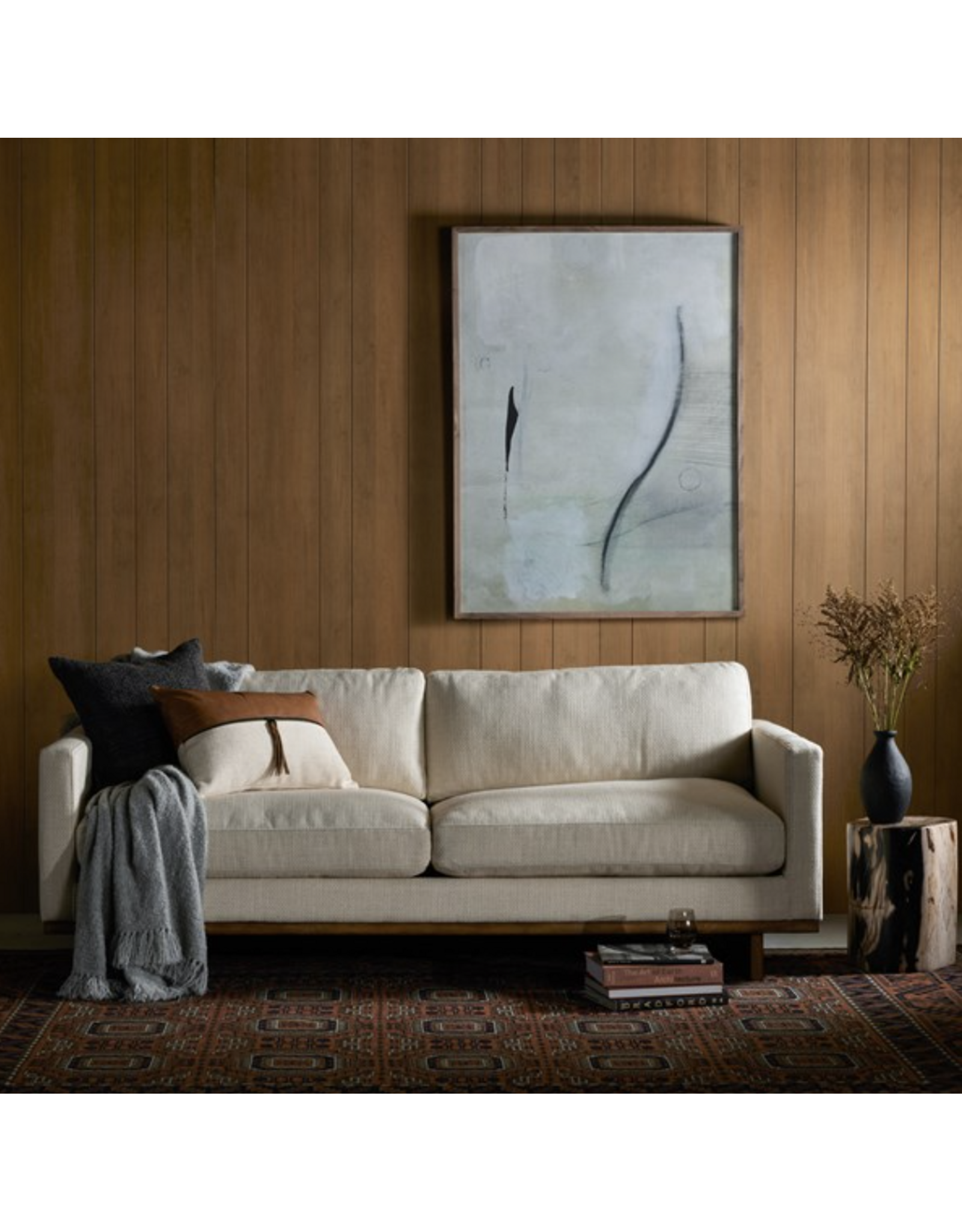 Everly Sofa in Irving Taupe-84"