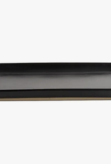 Black Stoneware Tray, Matte