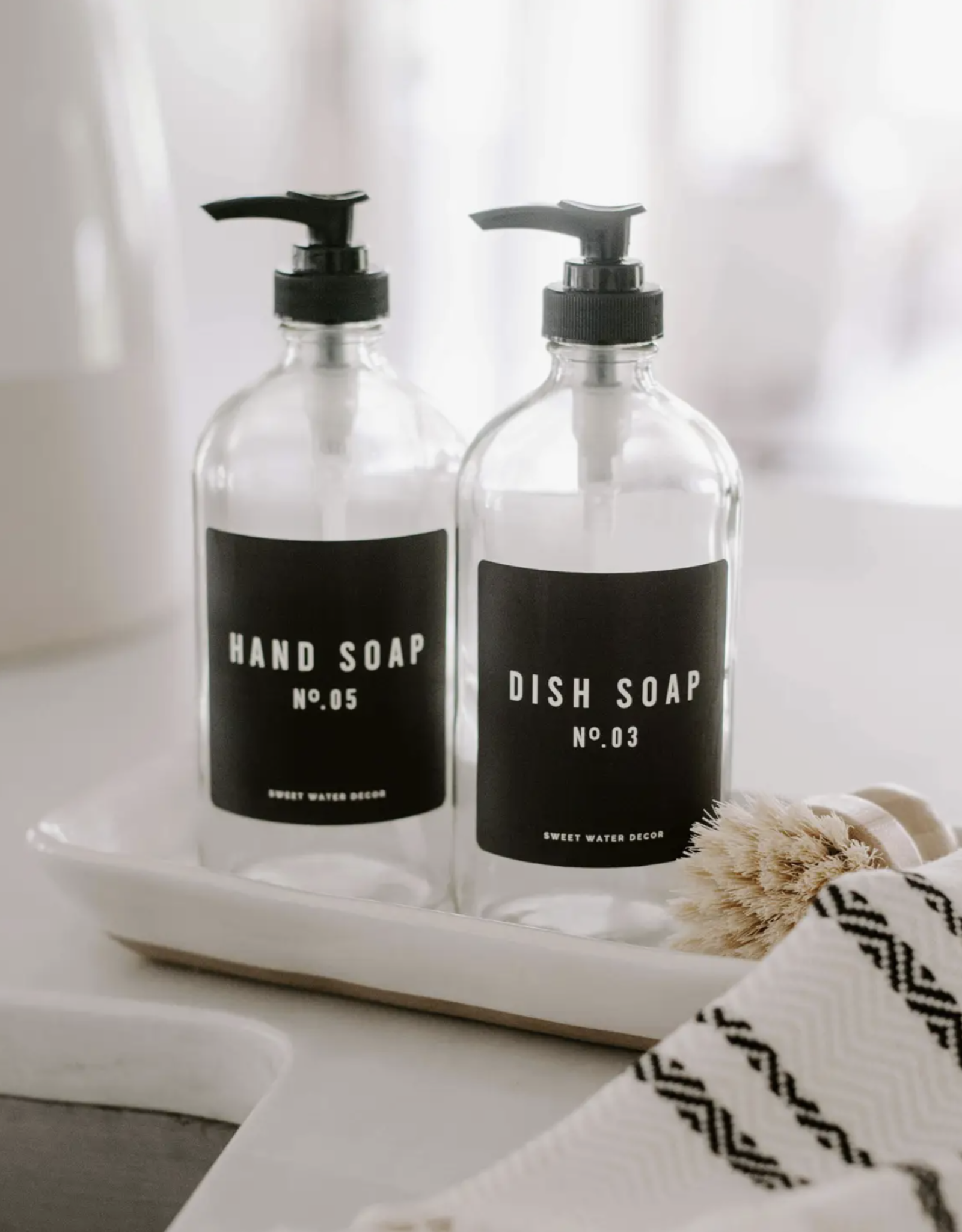 Glass Hand Soap Dispenser