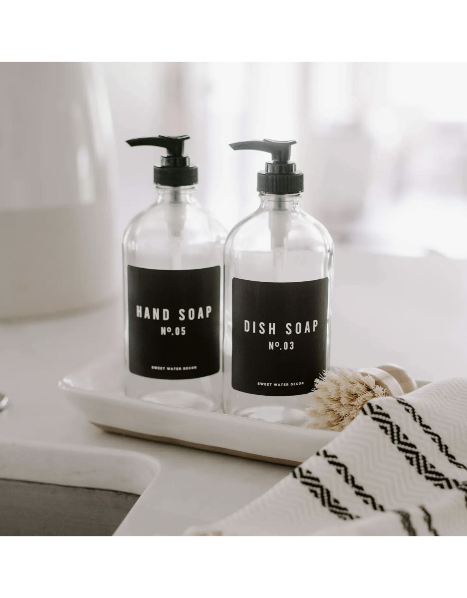 Glass Hand Soap Dispenser