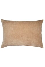 Vera Velvet Pillow, Bisque 16x24