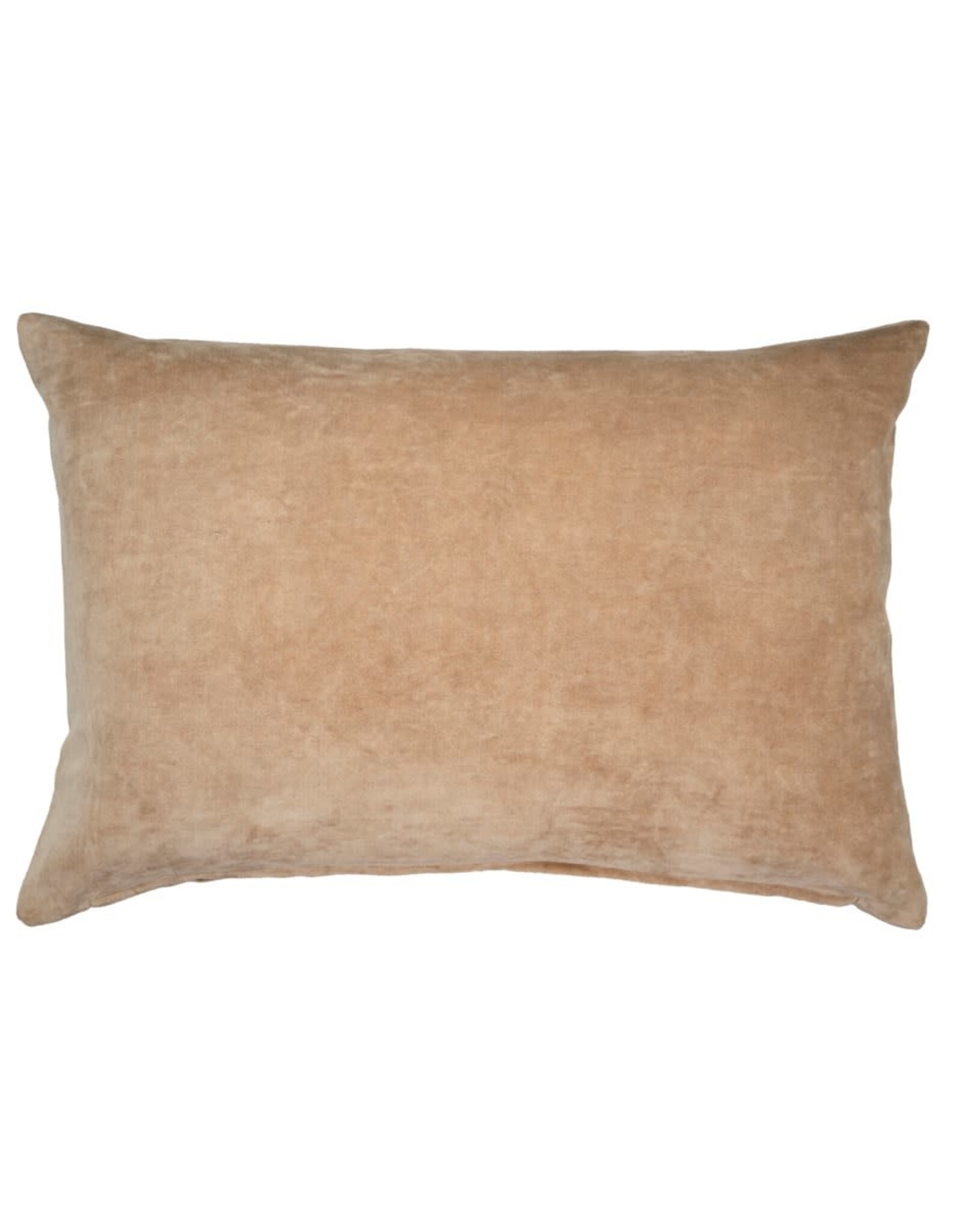 Vera Velvet Pillow, Bisque 16x24