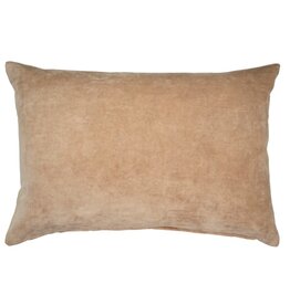 Vera Velvet Pillow, Bisque 16x24