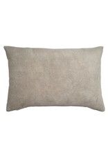 Vera Velvet Pillow, Dove Grey 16x24