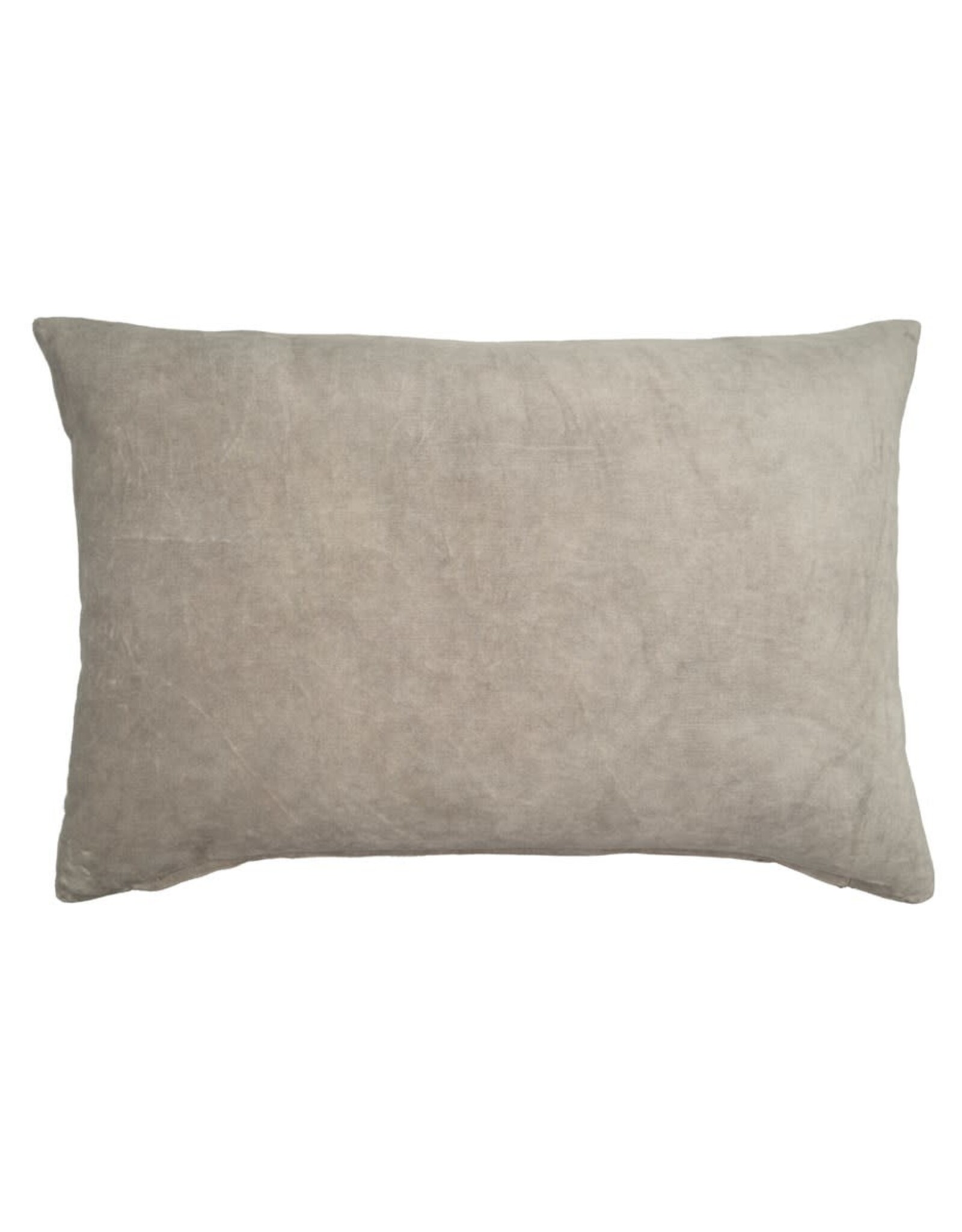 Vera Velvet Pillow, Dove Grey 16x24
