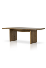 Eaton Dining Table in Amber Oak Resin