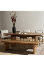 Eaton Dining Table in Amber Oak Resin