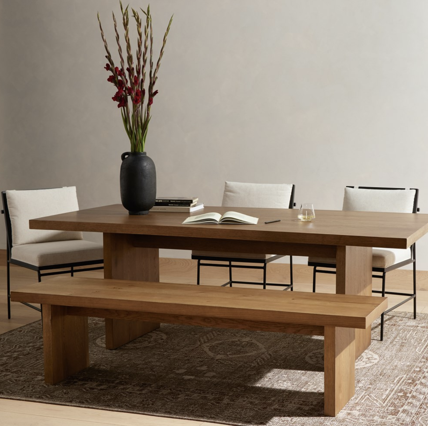 Eaton Dining Table in Amber Oak Resin Shoppe Jessica Velikovsky Interiors