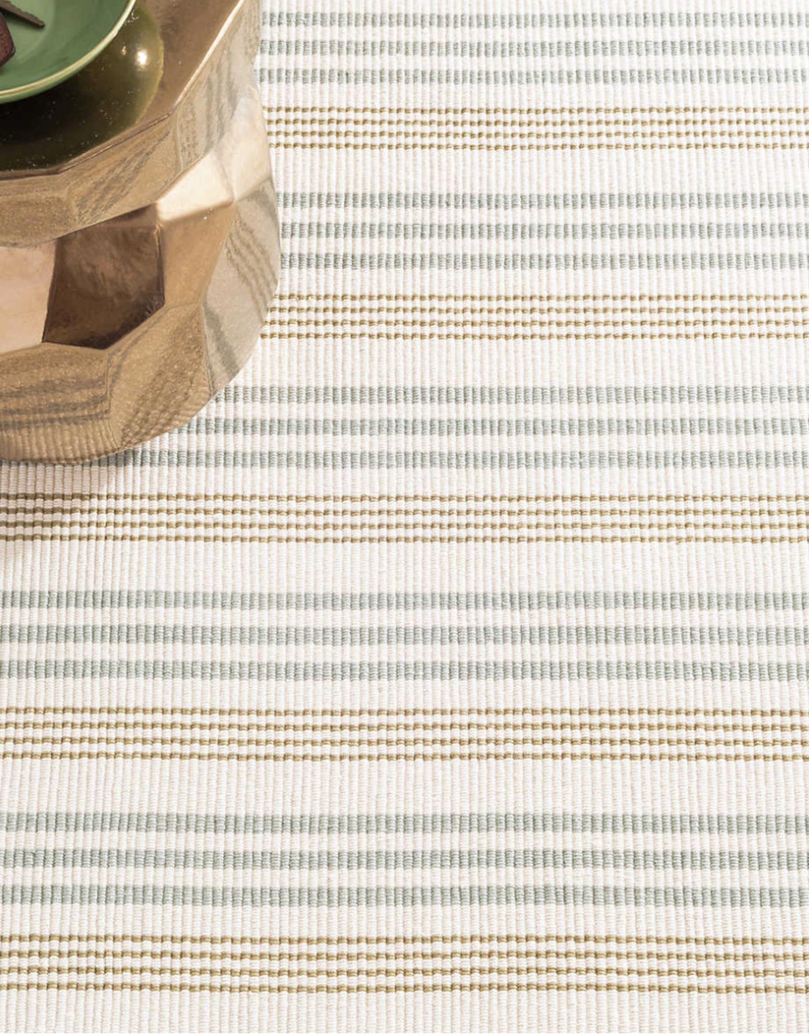 Olive Branch Handwoven Cotton Rug