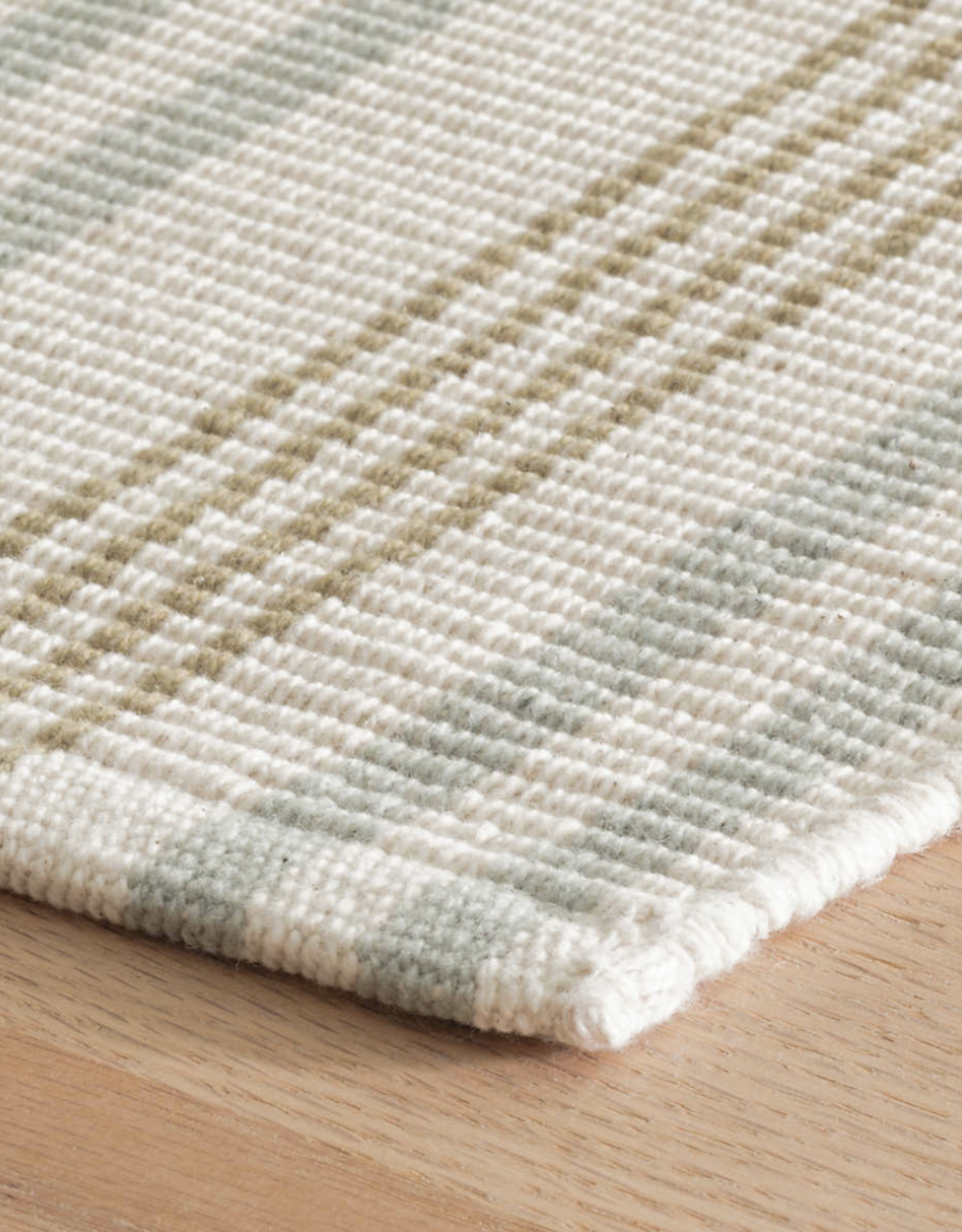 Olive Branch Handwoven Cotton Rug