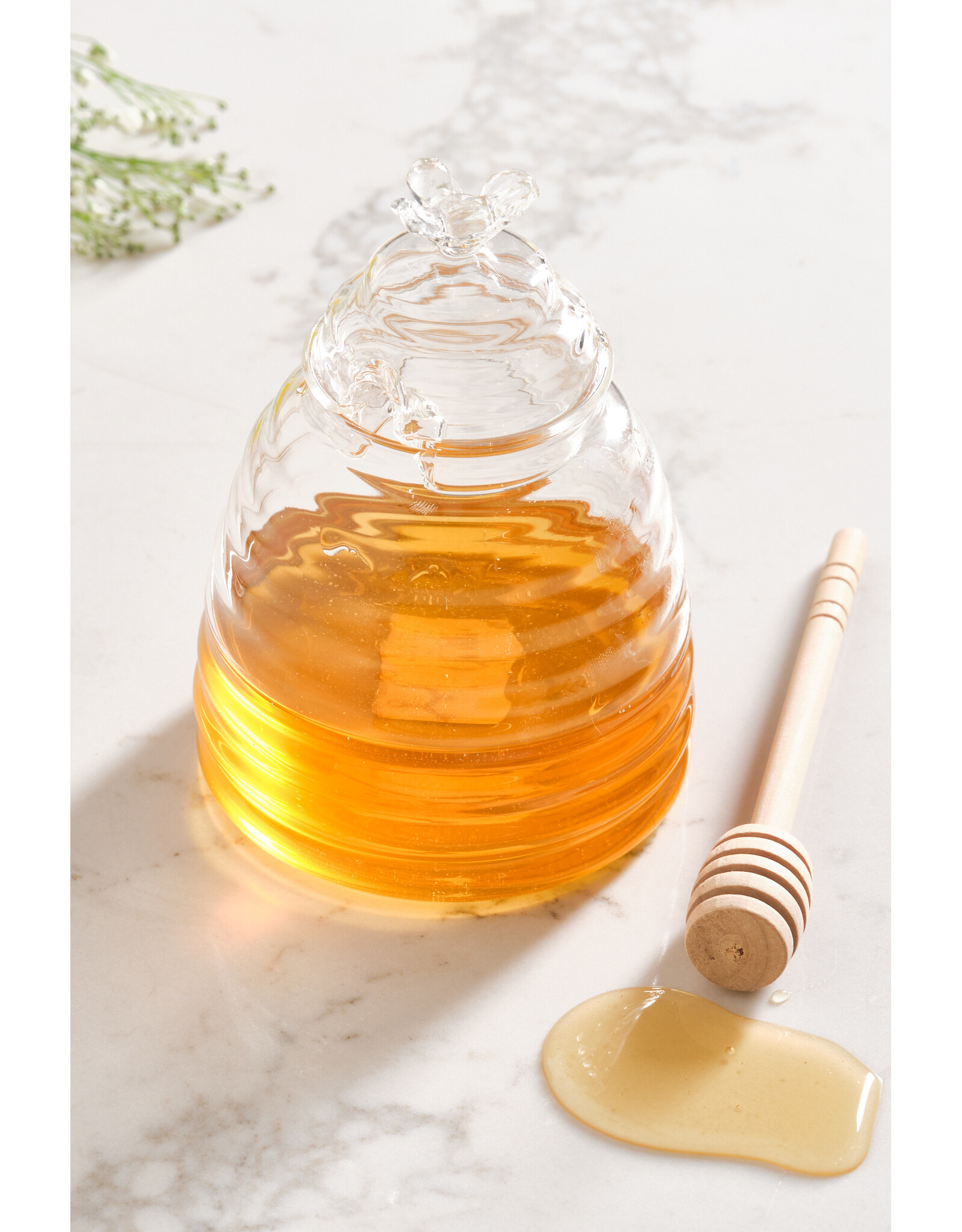 Honey Jar with Honey Dipper