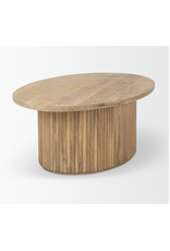 Terra Oval Coffee Table Light Brown