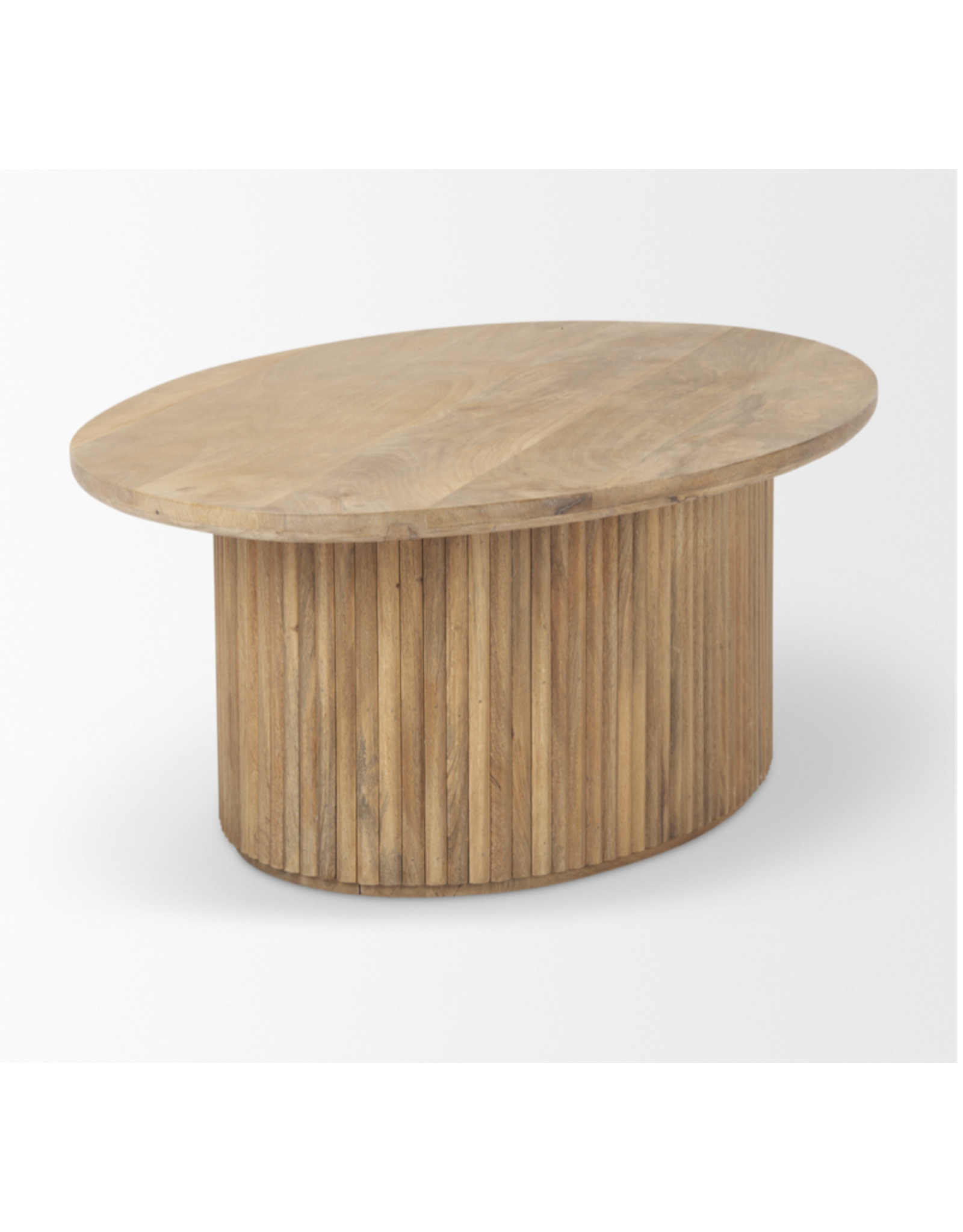 Terra Oval Coffee Table Light Brown