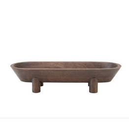 Mango Wood Footed Tray