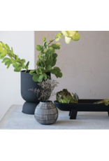 Debossed Stoneware Vase