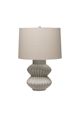 Distressed Table Lamp with Linen Shade