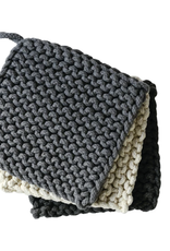 Cotton Crocheted Pot Holder, 3 Colours