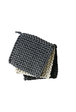 Cotton Crocheted Pot Holder, 3 Colours