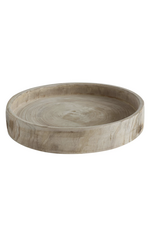 Hand-Carved Paulownia Wood Tray