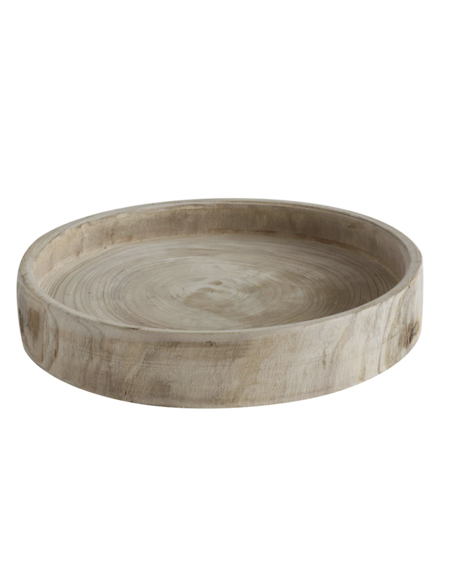 Hand-Carved Paulownia Wood Tray