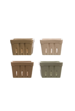 Textured Stoneware Berry Basket, 4 Colors