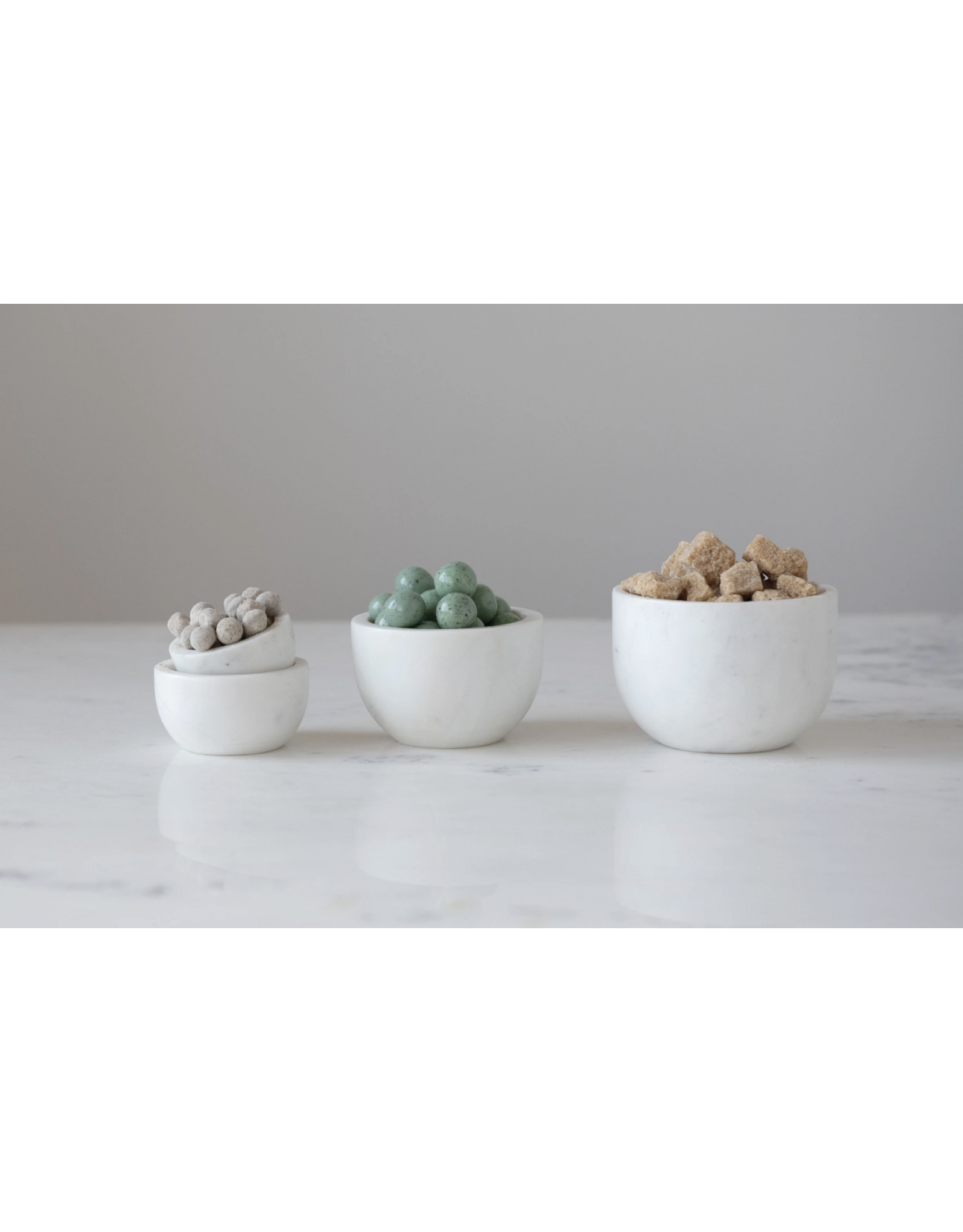 Marble Measuring Cups , Set of 4