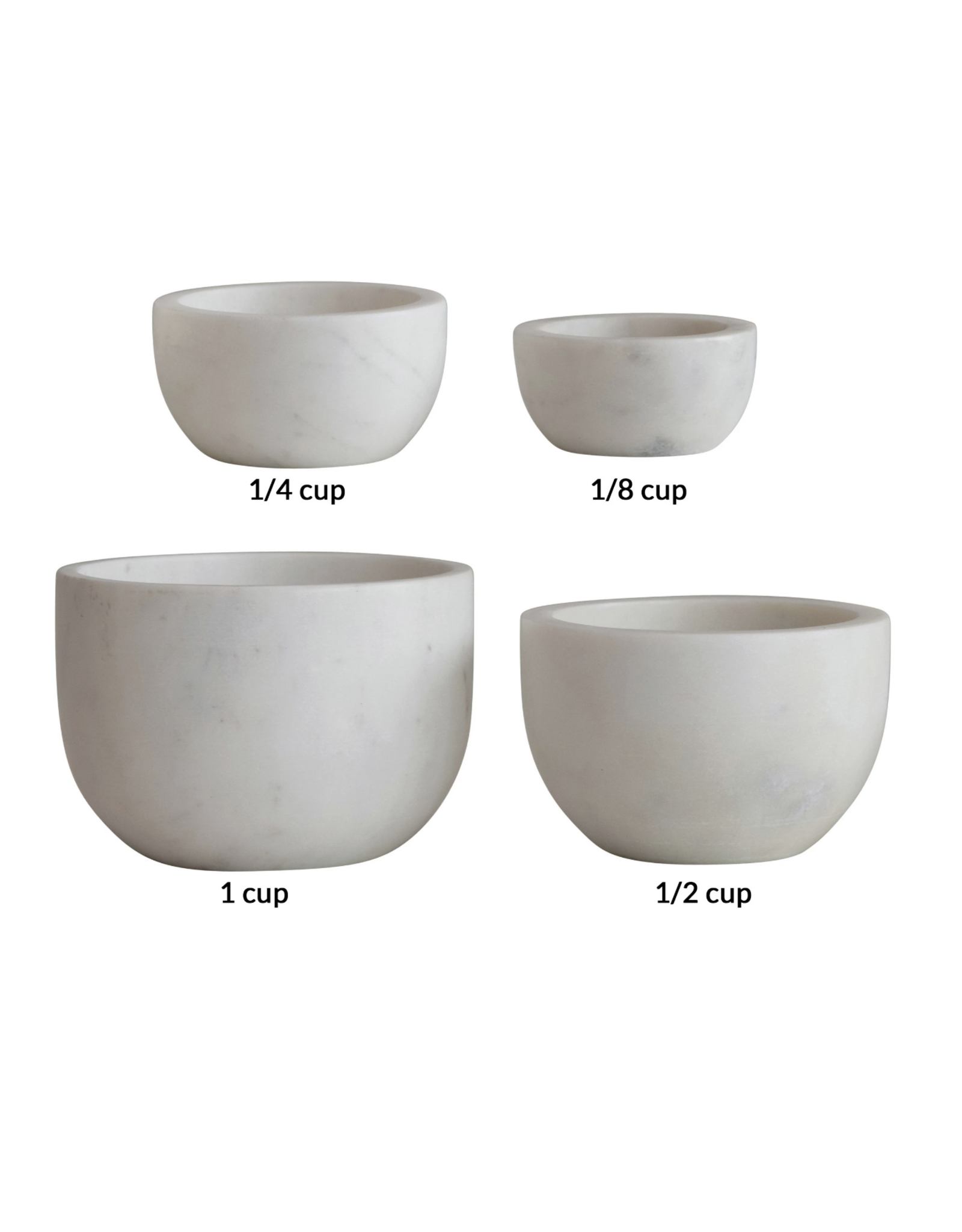 Marble Measuring Cups , Set of 4